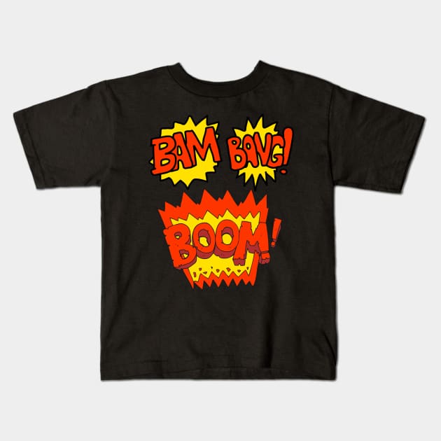 boom Kids T-Shirt by rayanammmar